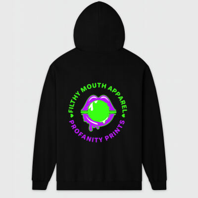 Green and purple zip hoodie Thumbnail