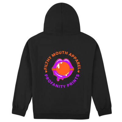 orange and purple logo on pull over hood Thumbnail