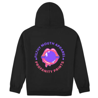 purple and pink logo pullover hoodie Thumbnail