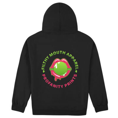 Green and pink logo pullover hoodie Thumbnail